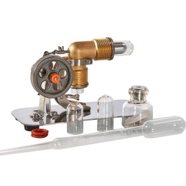 Sunnytech Mini Hot Air Stirling Engine Motor Model Educational Toy Kits Electricity HA001