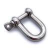 V4A Stainless Steel Shackle Diameter 8 mm Straight Short Shape