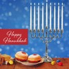Ner Mitzvah Dripless Chanukah Candles Standard Size, Textured White Hanukkah