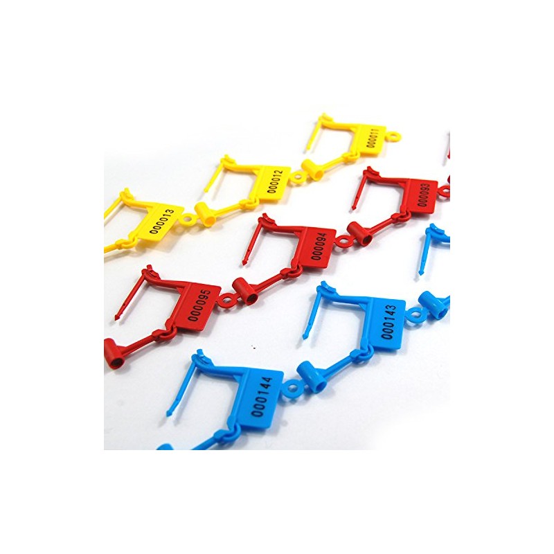 Leadseals(R) Tamper Proof Disposable Self-Locking Plastic Luggage Security Padlock Seals