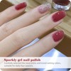 Aieenjor Jelly Nail Polish, Nude Reddish Brown Nail Polish, Water-Based