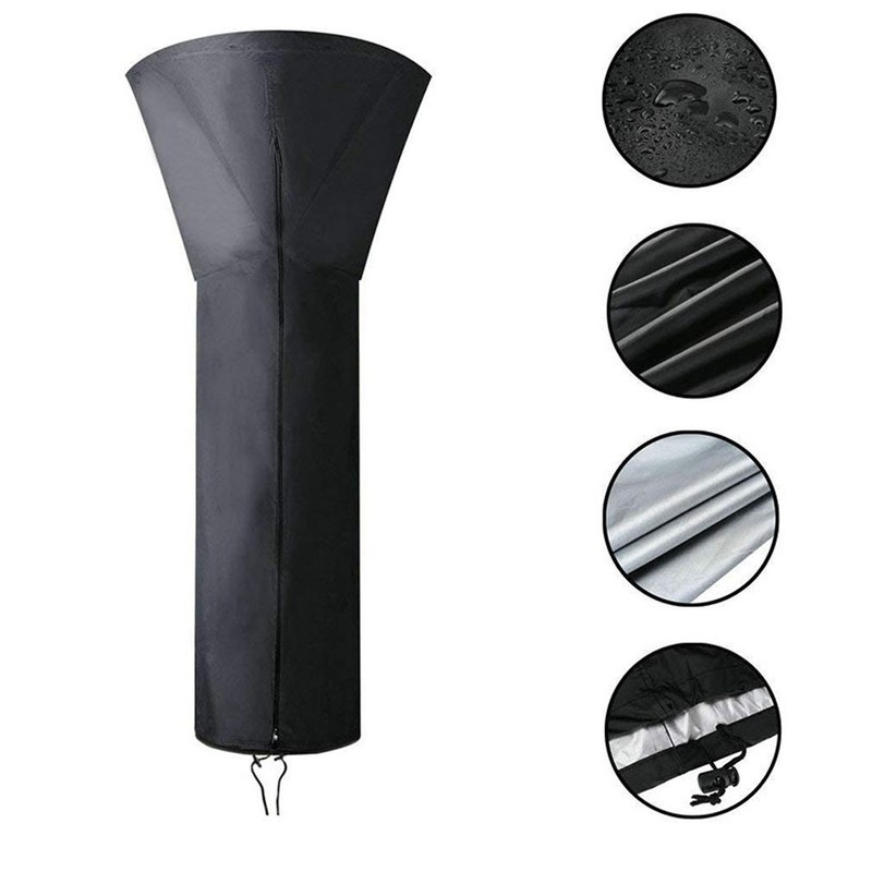 Outdoor Waterproof Patio Heater Cover 210D Oxford Fabric Standup Outdoor