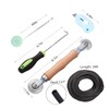 Windows Screen and Screen Door Repair Kit, 48"x118" Charcoal Fiberglass
