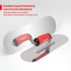Goldblatt 2 Pieces Pool Trowel Stainless Steel with Soft Grip