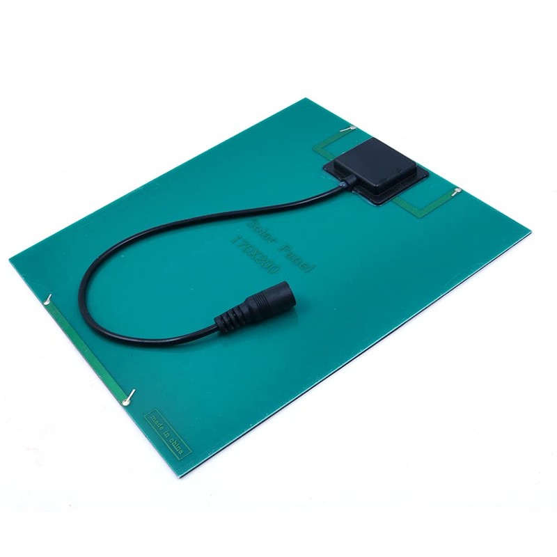 ZONADAH 6W 12V Mini Solar Panel Kit, 5521 DC Port,