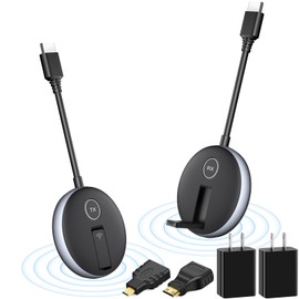 ZOCIBIHI Wireless HDMI Transmitter and Receiver,1 TX and 1 RX, Simultaneous Expansion of Multiple TVs, Wireless HDMI Adapter Kit Laptop, PC, TV Box Screen Mirroring to Projector HDTV 50m/165ft