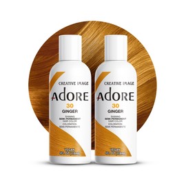 Adore Semi-Permanent Haircolor #030 Ginger 4 Ounce (118ml) (2 Pack)