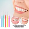 Henniu 100 Piezas de cepillos interdentales, Hilo Dental, palillo de