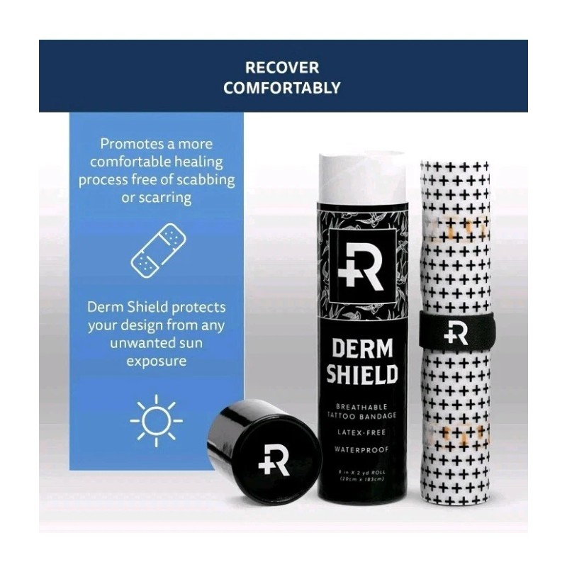 Recovery Aftercare Derm Shield Tattoo Cover Up Patch - Latex-Free