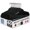 Zober Velvet Hangers - Black for Coats, Pants & Dress