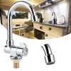 Single Cold Water Tap Basin Faucet 360 Degree Rotation 1/2in