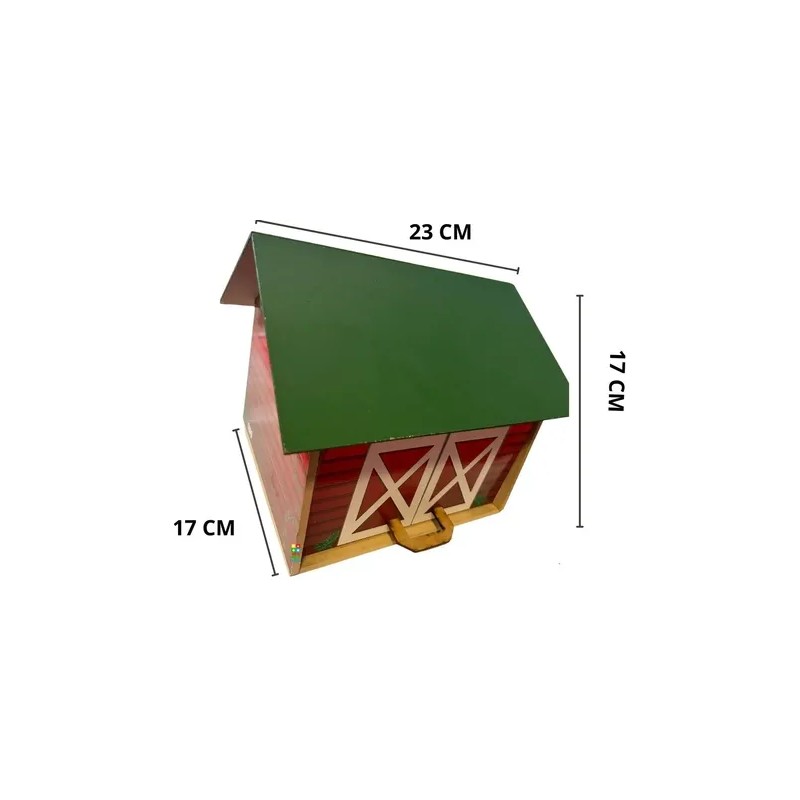Maqueta De Madera Familia Granja Juego Didáctico Montessori