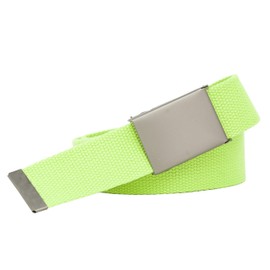 Extra Strong Neon Green Fabric belt 4cm wide 140cm Quality Buckle Extra Long XXL Extra Long Fabric belts