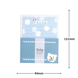 Lab Clip Mini Letter Trio Aquarium Polar Bear B25-TRML-SK