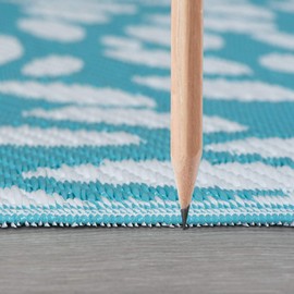 Reversible Plastic Straw, Water Resistant Outdoor Rug 8x10 for Patio, Deck, Porch, Camping, RV | Fade Resistant Outside Area Rugs for Patios | Size 7'10'' x 10'2''