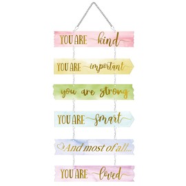 Queekay Unicorn Rainbow Room Decor for Girls Teens, Motivational Wall Art Bedroom Decor, Cute Kawaii Unicorn Decorations for Girls Room, Toddler Girl Wall Decor Pink Baby Little Princess Girl Present