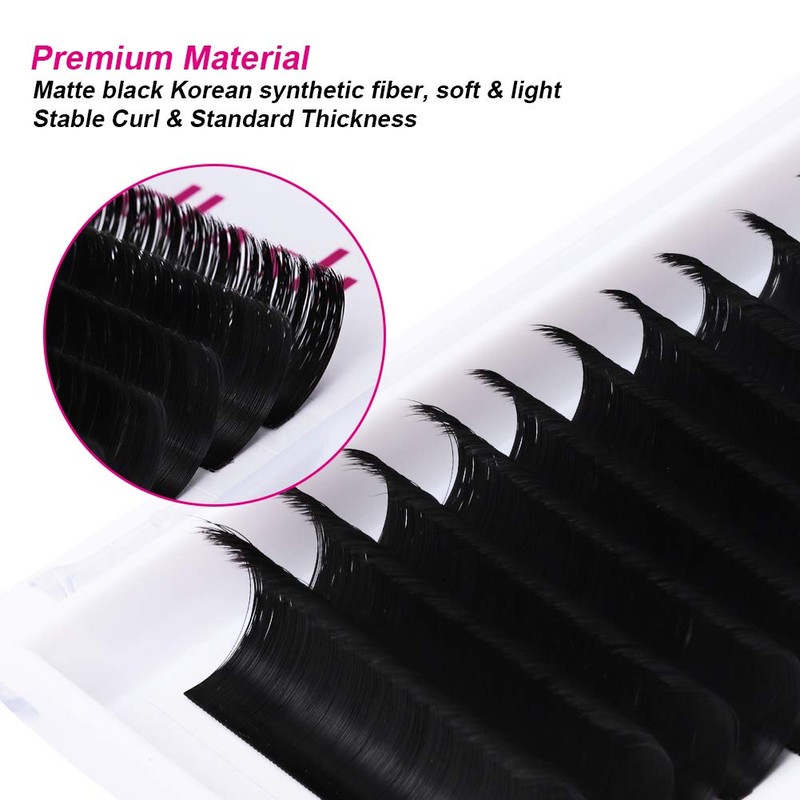Eyelash Extensions Mega Volume Lashes C Curl Self Fanning Lashes