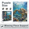 Sea Turtle in the Ocean Jigsaw Puzzle for Adults 1000