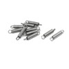 sourcingmap 0.8mmx6mmx30mm 304 Stainless Steel Tension Springs Silver Tone 10pcs