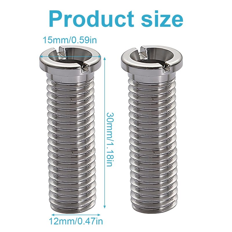 LuLiyLdJ Pack of 2 Silver Hollow Screw Sink, 304 Stainless