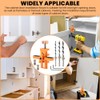 Cabinet Door Mounting Jig, 2-in-1 Cabinet Hinge Installation Positioning Tool