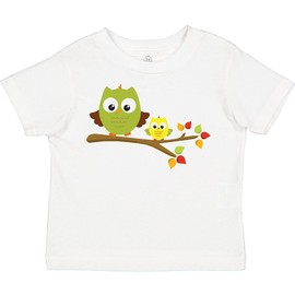 inktastic 2 Cute Owls on a Branch Toddler T-Shirt 2T 0020 White 2716b