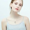 Collar Corazón Buho Graduación Plata 925+ Oro+ Diamante Cz