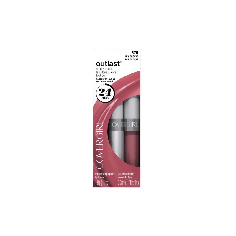 CoverGirl Outlast All Day Two Step Lipcolor, My Papaya 570,