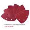 AUSTOR 60 Pieces Mouse Detail Sander Sandpaper Sanding Paper Hook