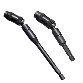 NIYATA 2 Pcs Magnetic Pivot Drill Bit Holder, 1/4" Hex Bit Holder,6.35mmRotary Swiveling Bit Tip Holder 91mm 145mm,Quick Release Flexible Drill Bit Holder for Tight Spaces or Corners