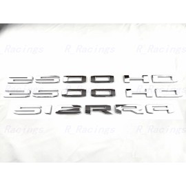 GM AUTO 3PCS Chrome Doors 2500HD Rear Sierra Emblems Fit 2020-2023 Sierra 2500HD