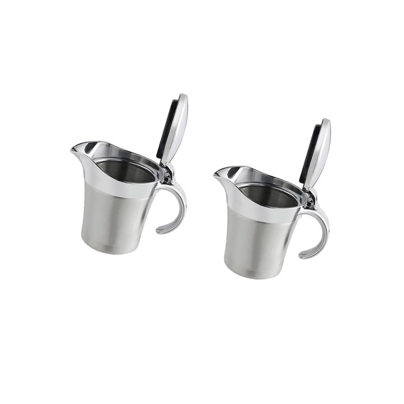 2 Piece Thermal Insulated Gravy Sauce Boat Pot Serving Jug