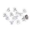Earring Backs Rubber,100 PCS Soft Clear Earring Backs for Studs,Hypoallergenic