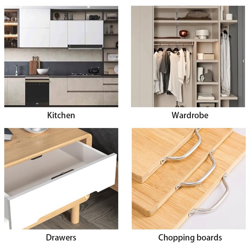 ONEBO 12 Pcs Stainless Steel Drawer Pulls, Cabinet Handles, Door