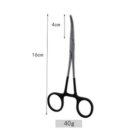 CRAZY SHARK Fishing Pliers Stainless Steel Release Pliers Hook Remover Pliers Fishing Hook Hobby Clamp Piercing Pet Clamp (6.5 Inch Curved)