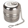 FACKELMANN Tee-Ei mit Kette INOX, Edelstahl, Silber, Ø ca. 3,7 cm, Höhe ca. 4 cm