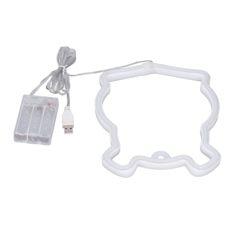 Neon Light LED Bear Shaped Neon Sign Battery Operated USB