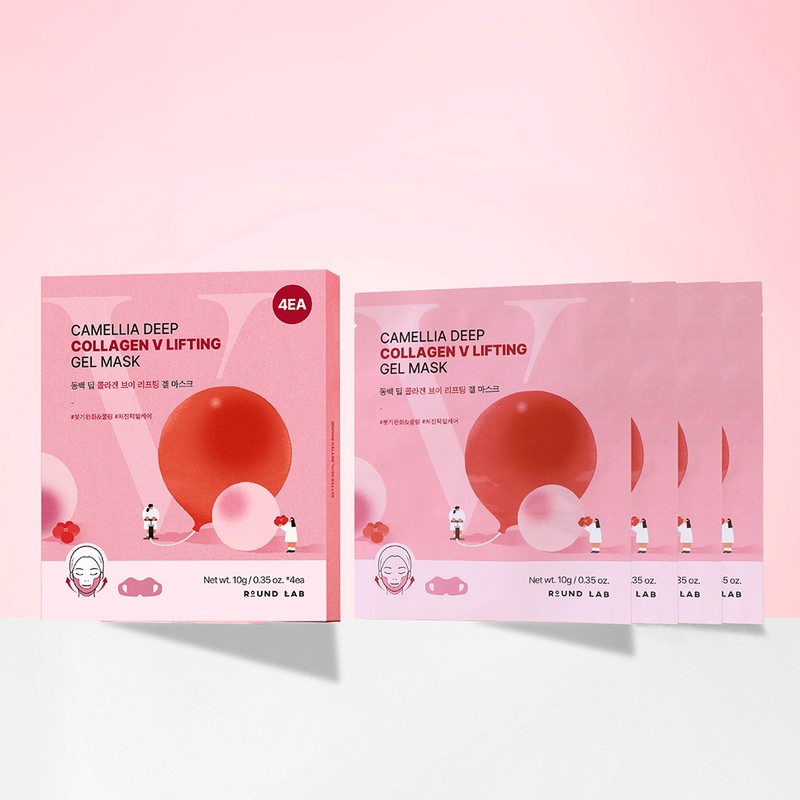 ROUND LAB Camellia Deep Collagen V Lifting Gel Mask Sheet