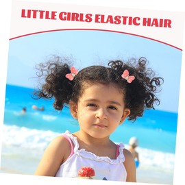 Healeved 20pcs Cute Cartoon Elastic Hair Ties for Girls Adorable Ponytail Holders Comfortable and Skin-friendly Hair Accessories for Toddlers and Boy Girl