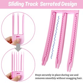 2 Pack Wind Shaping Styling Comb for Fluffy Bangs, Easy High Crown Volume Tool for Men and Women, Quick Hair Styling Tools, No-Trace Hair Root Lifting Clips for a Natural Voluminous Look