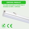 (6 Pack) LED T5 Integrated Single Fixture, 4FT 2400lm, 6500K