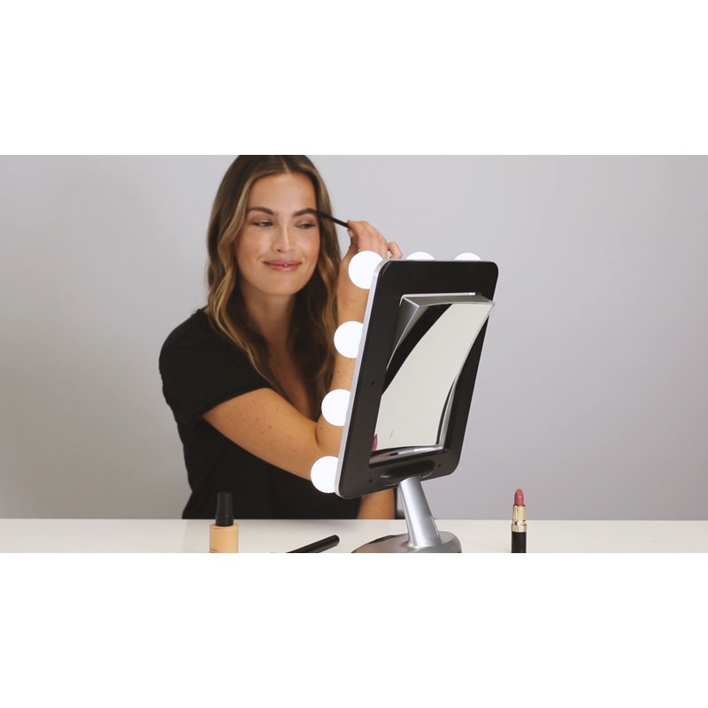 Zadro Melrose LED Makeup Mirrors with 5X/1X Magnifications & Bluetooth