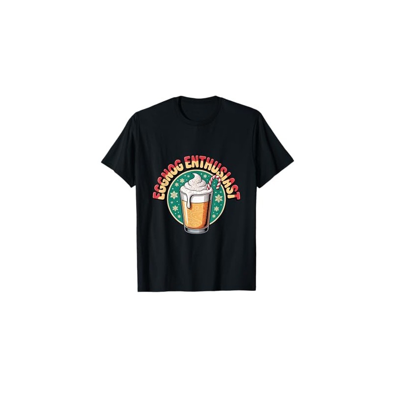 Eggnog Enthusiast Funny Holiday Drink T-Shirt