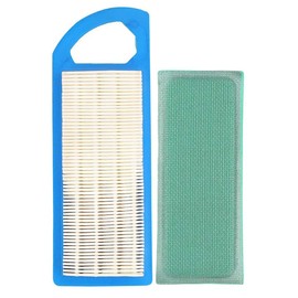 ANCLLO 2 Pack Lawn Mower Air Filter with Pre Filter for Briggs Stratton Engines, Replacement for 697153 698083 795115