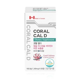 Dietary Supplement, koral kaldi bi Fitnesskoria 120 Tablets Calcium Magnesium Vitamin D Zinc for daily wellness routines, capsules powder or sticks, Korean
