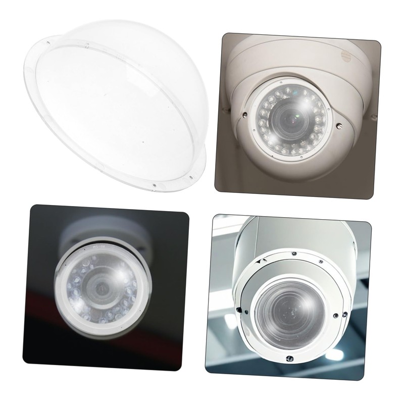 Operitacx Acrylic Clear Camera Dome Cover Transparent Security Cctv Housing