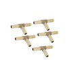 Motoforti 5pcs 1/4" 6mm Hose ID Brass Barb Hose Fitting