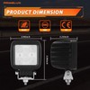 Primelux 4 Inch 42W 3660LM LED Tractor Lights,12-24V LED Tractor