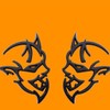 JQ Motorcycle Emblem Sticker Car Deco Mark Tuning Black X (1 Pack) / 오토바이 엠블럼 스티커 자동차 데코 마크 튜닝 블랙 X ( 1매입 )