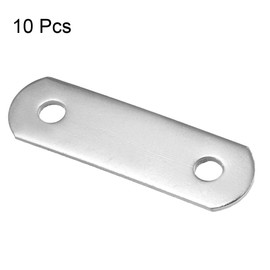 uxcell Repair Plate, 34mmx10mm, Flat Fixing Mending Corner Brace Bracket Connector, Pack of 10